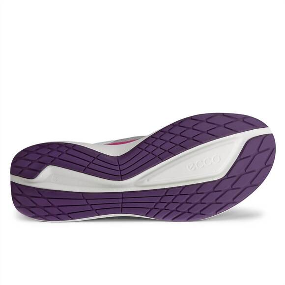 NEW ECCO women's biom 2.2 sneaker in white/lavender mist/beetroot